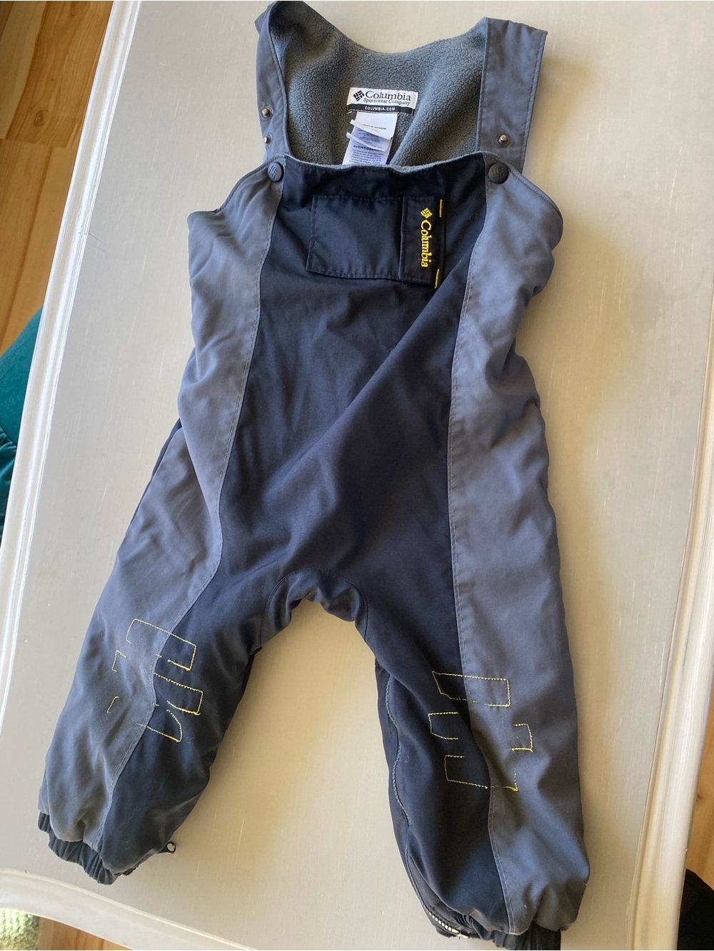 Columbia Kids Navy and Gray Insulated Overalls